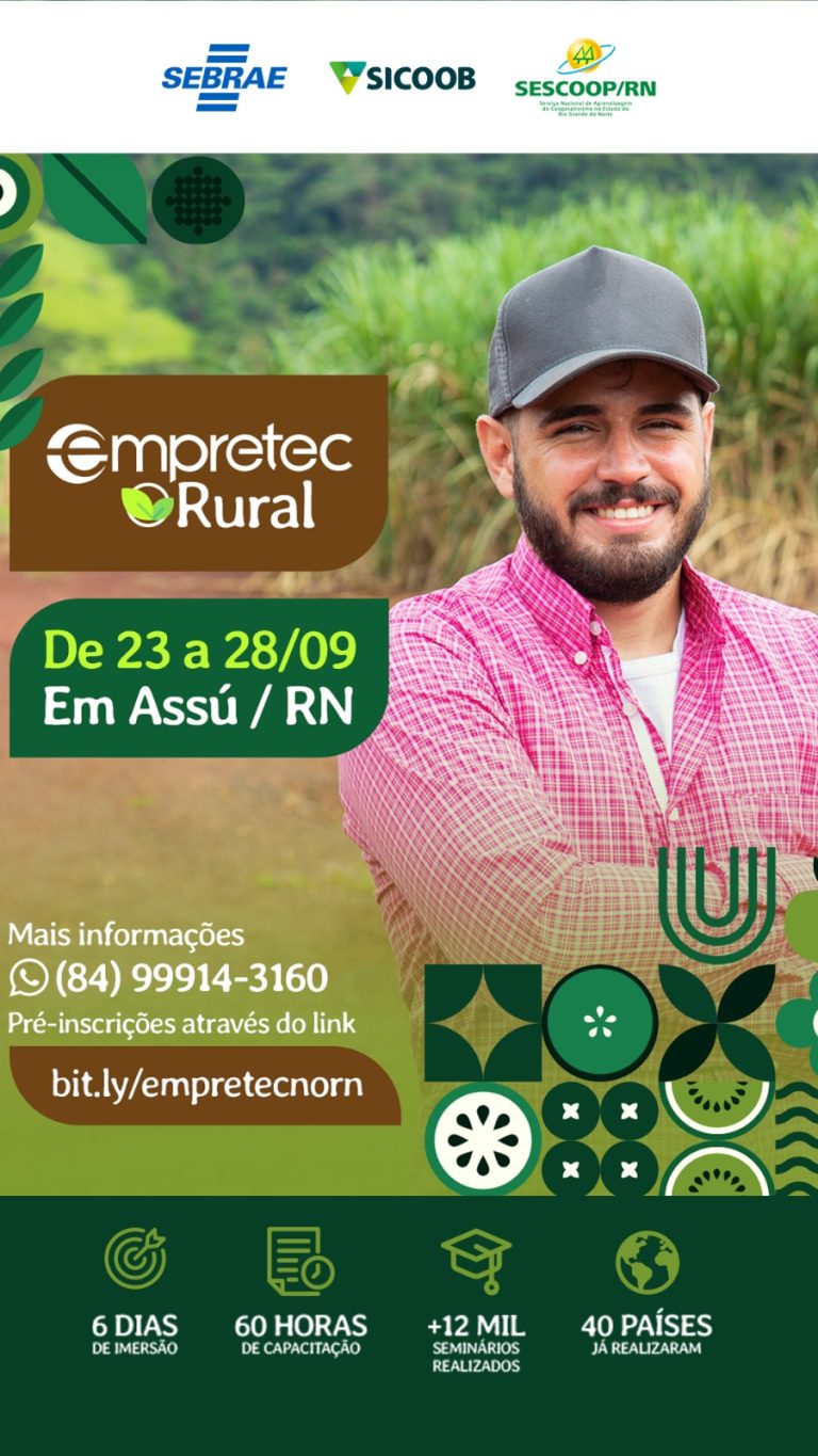 Assú e Caicó abrem inscrições para Empretec Rural